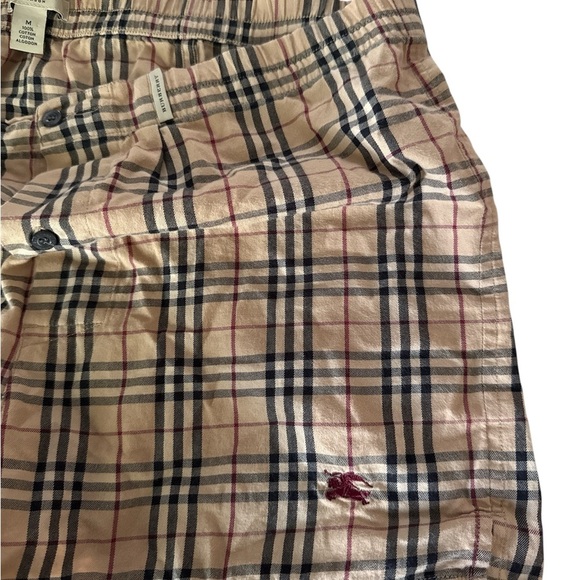 Burberry Tan and Black Bermuda Shorts with Iconic Check Pattern - Picture 3 of 3